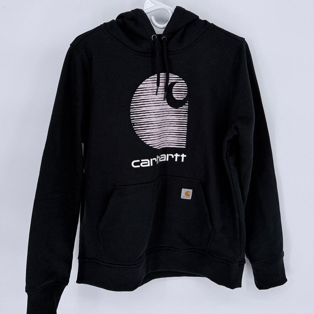 Carhartt Hoodie Rain Defender Black‎ Relaxed Fit M (8-10) Womens